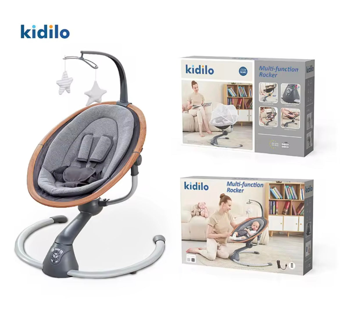 Baby electric rocking chair ,New baby sleeping device multifunctional soothing chair rocking chair can lie cradle bed