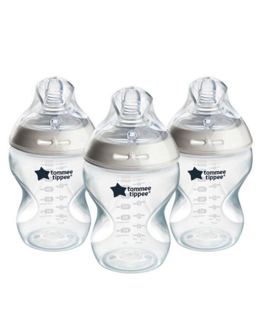 Tommee Tippee - Natural Start Baby Bottle 260ml 3 Pack - Self Sterilising