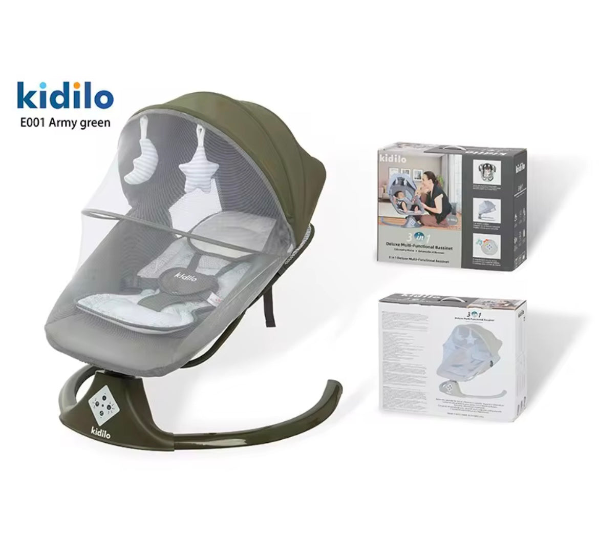Baby electric rocking chair ,New baby sleeping device multifunctional soothing chair rocking chair can lie cradle bed