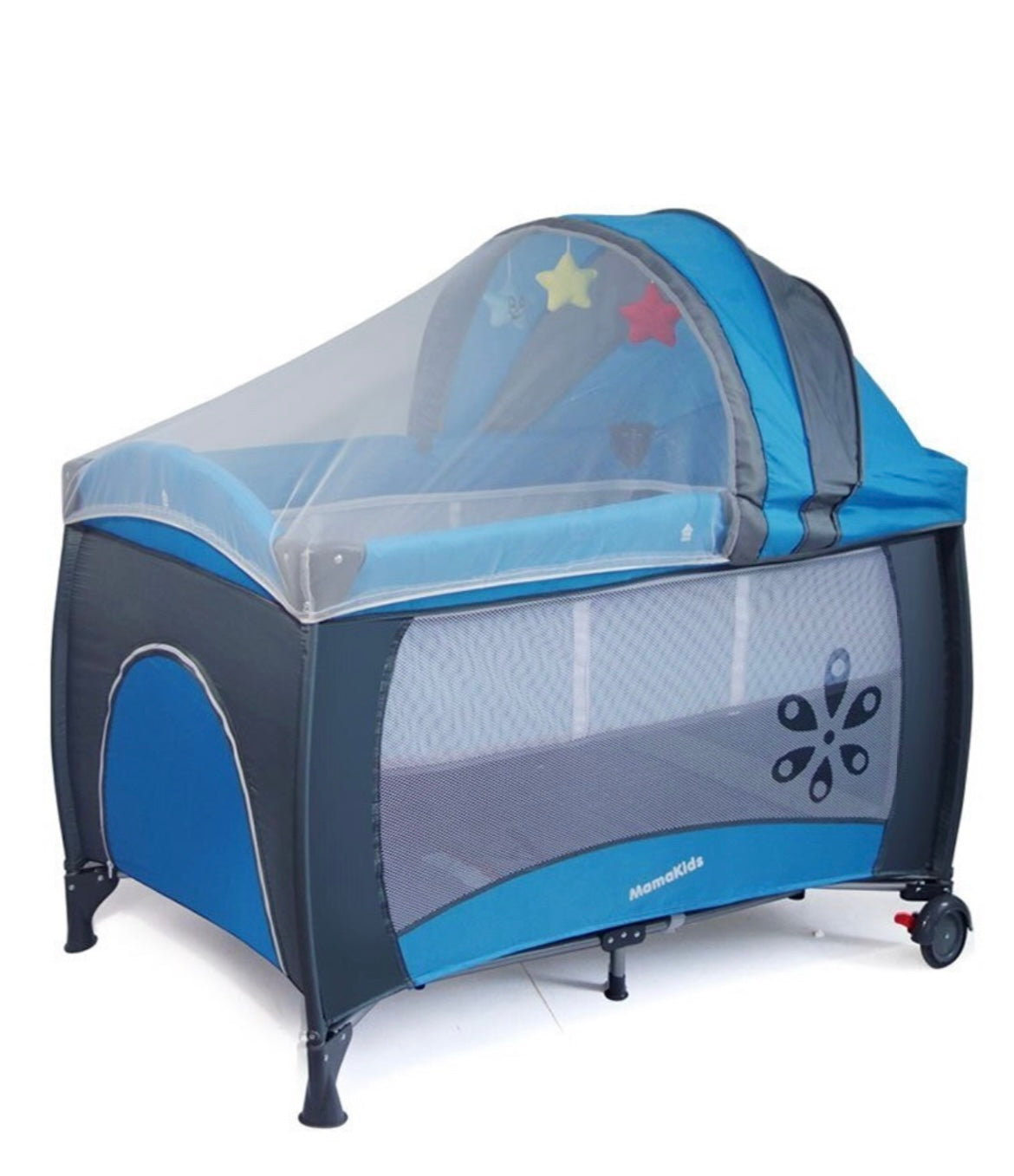Baby Centre Travel Cot With Folding Mattress - Grey